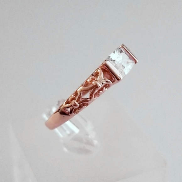 18k Rose Gold Horizontal Filigree Band - Picture 5 of 8